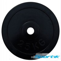 Диск домашній гумовий чорний Body-Solid (RCP10) rcp10-25